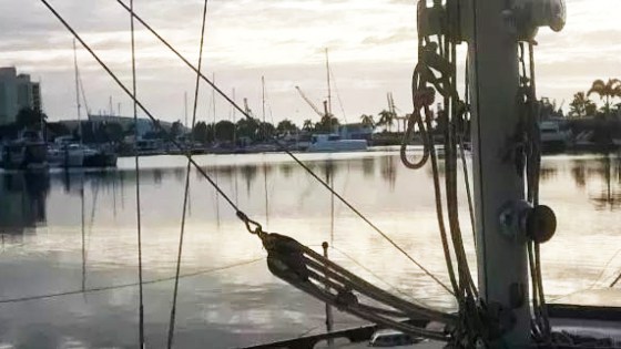 Boat ramp on a sunset