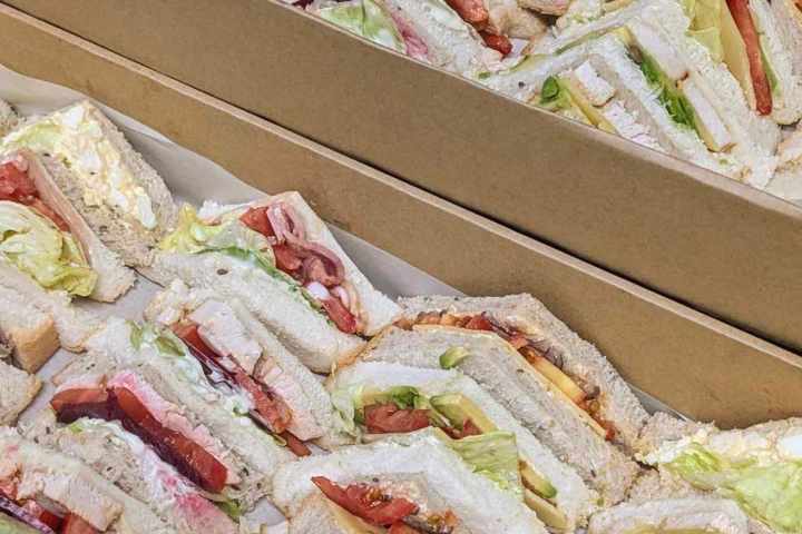 a box filled with different types of food