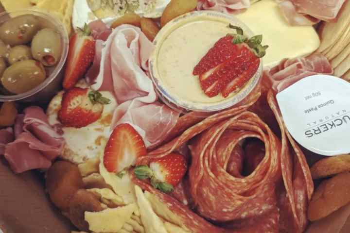 a table full of food