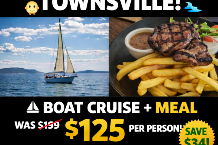 Easter special in Townsville: Boat cruise and meal offer for $125, discounted from $199.