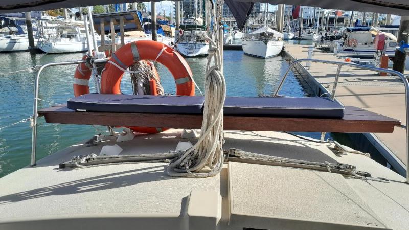 a boat sitting on top of a building