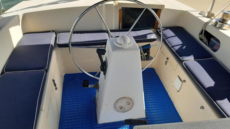 a close up of a boat